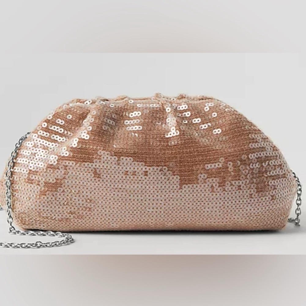 Ann Taylor Studio Collection sequin clutch bag new